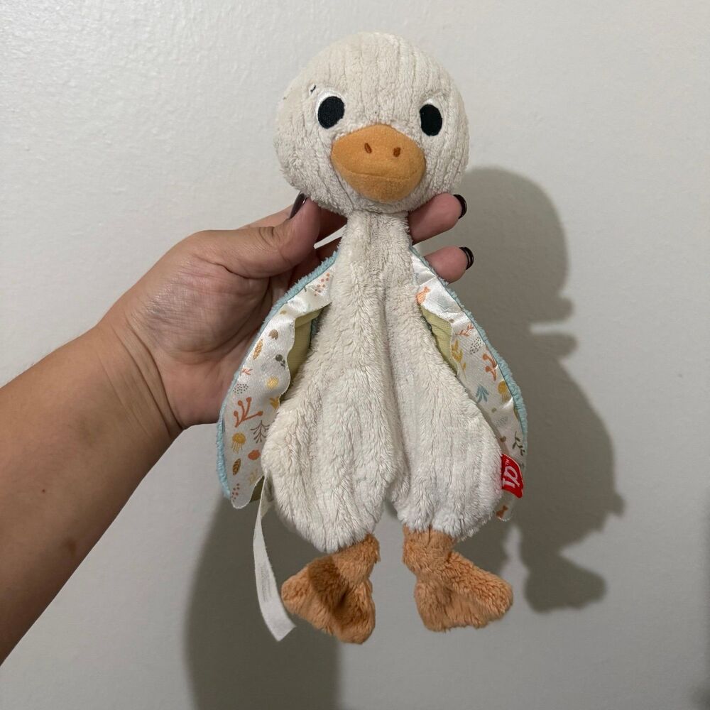 Fisher-Price Snuggle Up Goose Baby Sensory Toy lovey